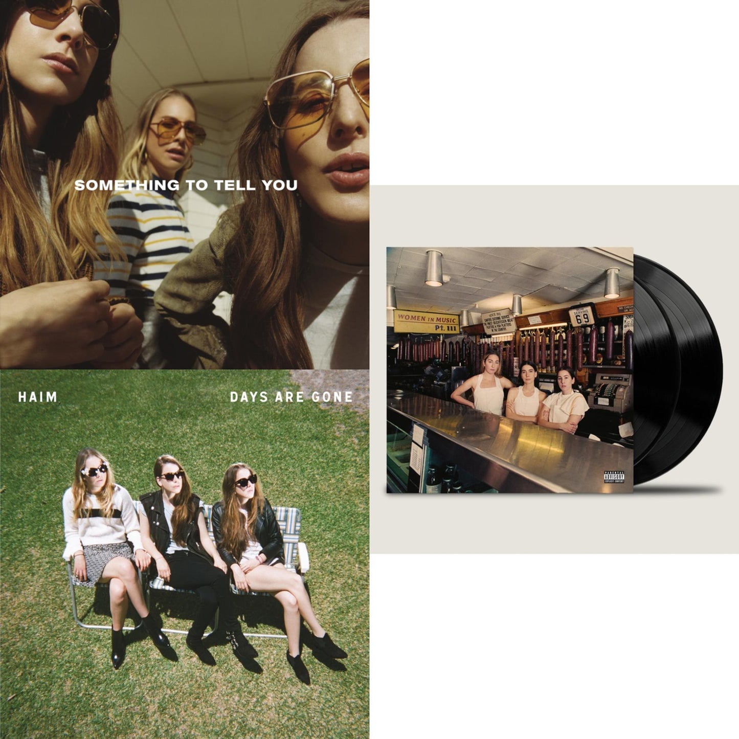 Haim - Women In Music Pt. Iii (X) (140G/2LP/Dl Insert) & Days Are Gone (10Th Anniversary Edition) (Green LP Vinyl) & Something To Tell You (2LP/140G/Dl Code)