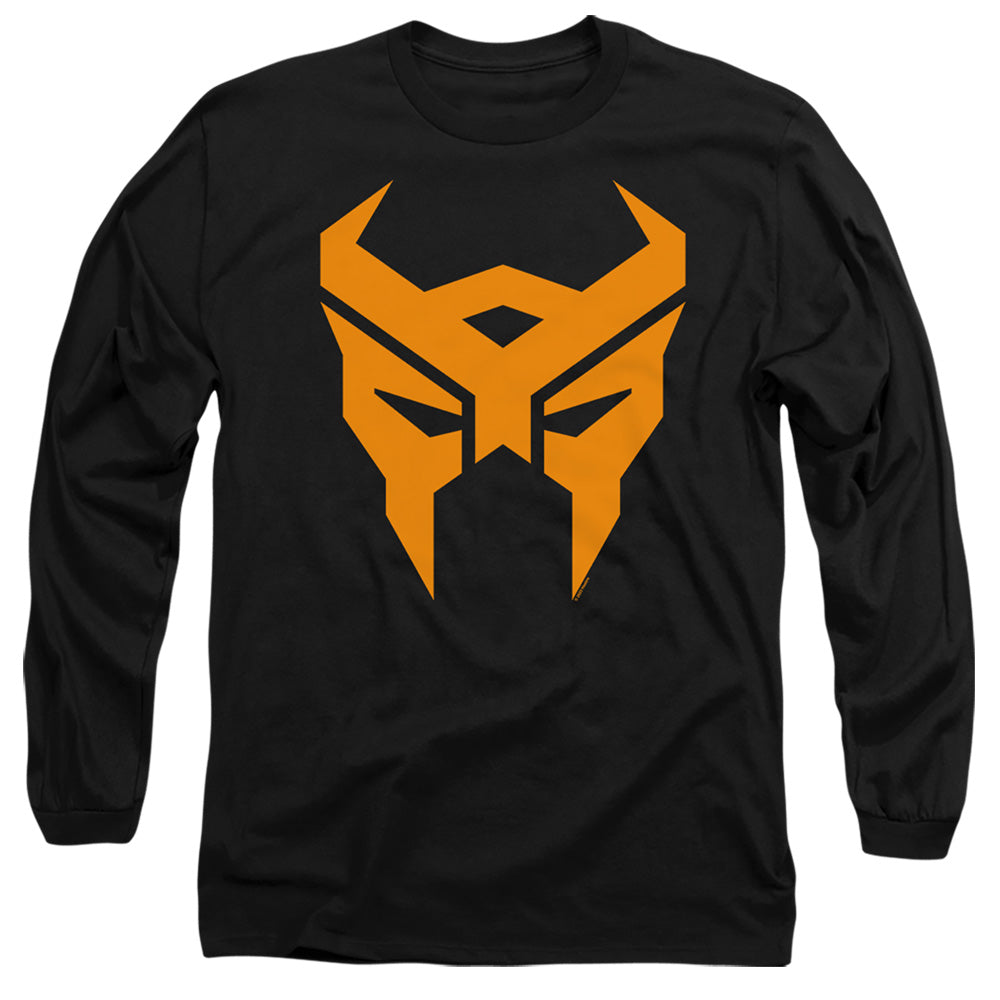 Transformers Terrorcon Logo Mens Long Sleeve Shirt Black Officially Licensed