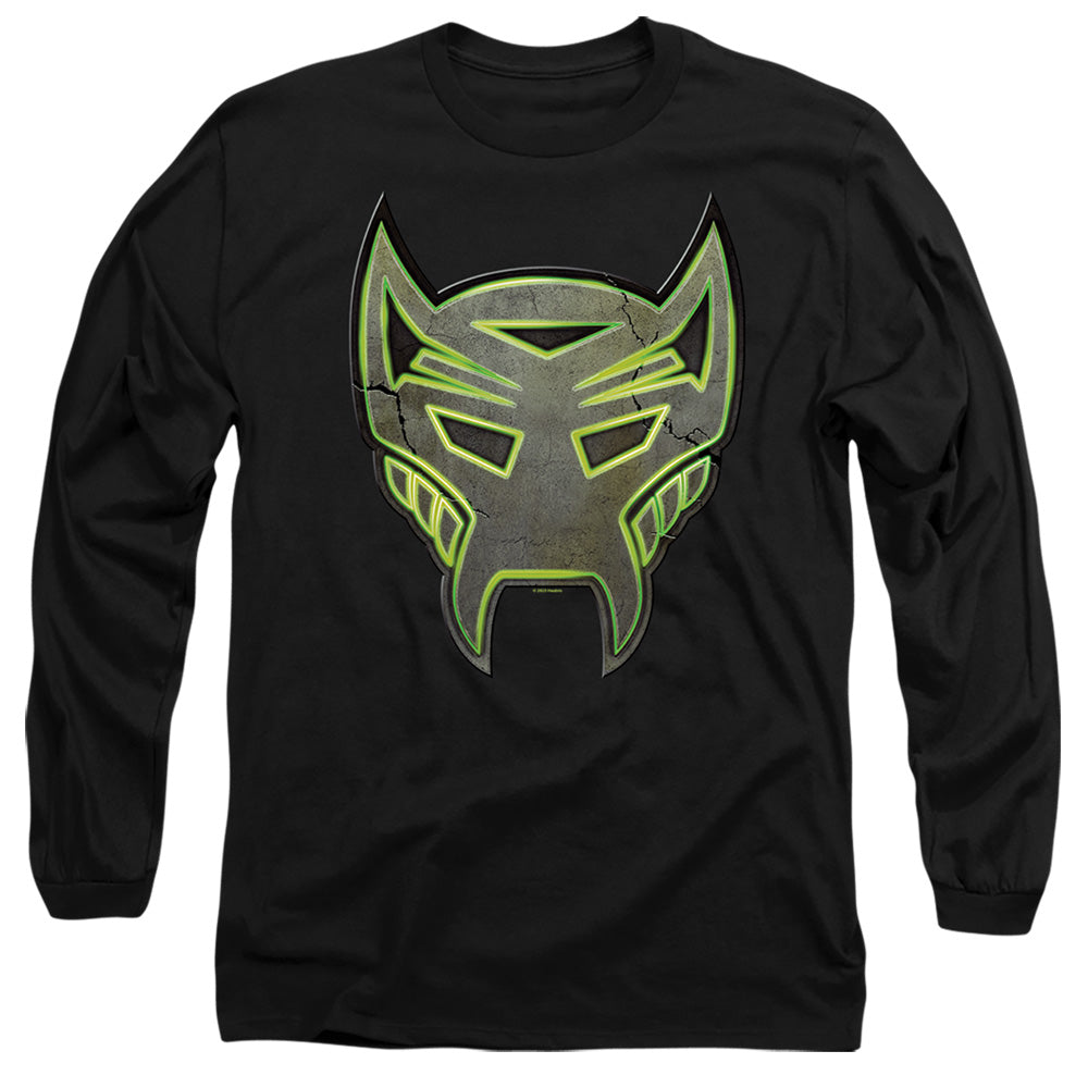 Transformers Glowing Maximal Logo Mens Long Sleeve Shirt Black Officially Licensed