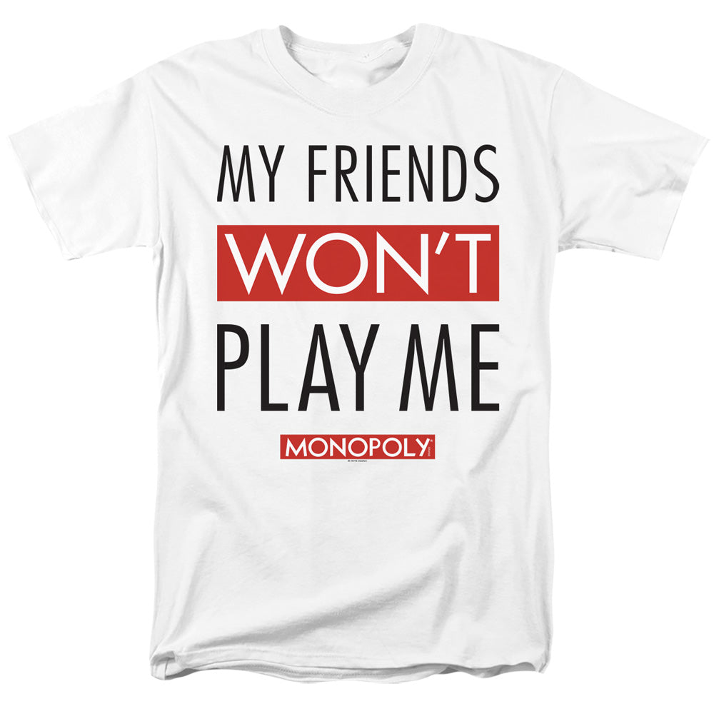 Monopoly My Friends Mens T Shirt White Officially Licensed