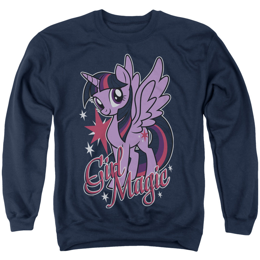 My Little Pony Tv Girl Magic Mens Crewneck Sweatshirt Navy Officially Licensed