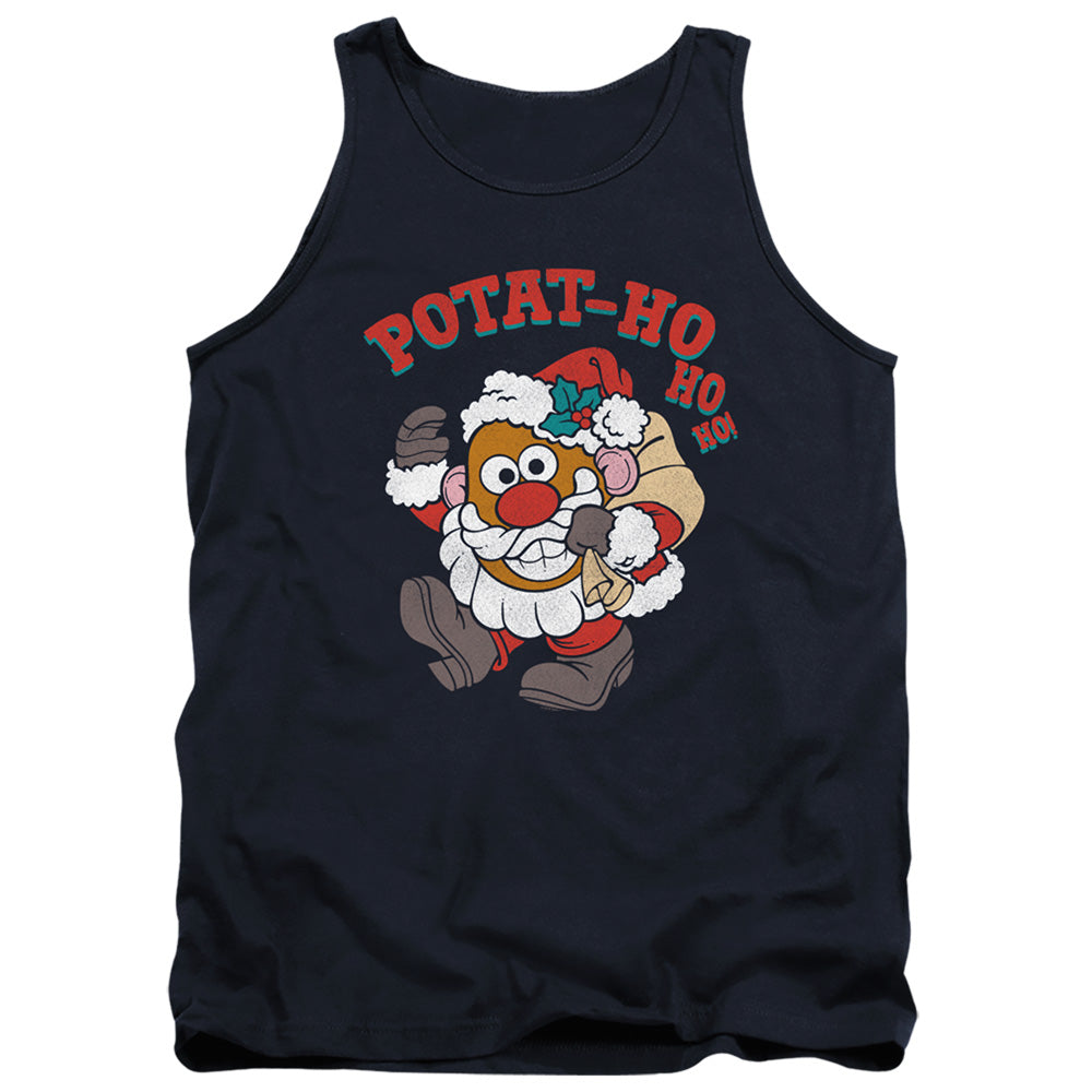 Mr Potato Head Ho Ho Ho Mens Tank Top Shirt Navy Officially Licensed