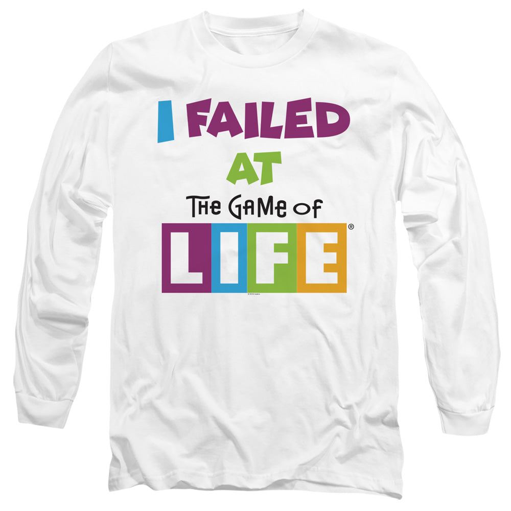 The Game Of Life The Game Mens Long Sleeve Shirt White Officially Licensed