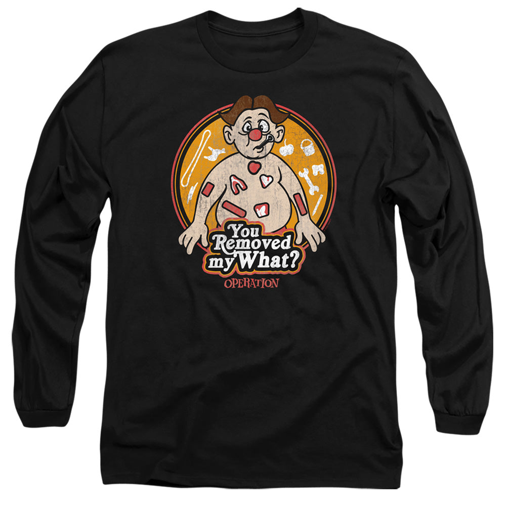 Operation You Removed My What Mens Long Sleeve Shirt Black Officially Licensed