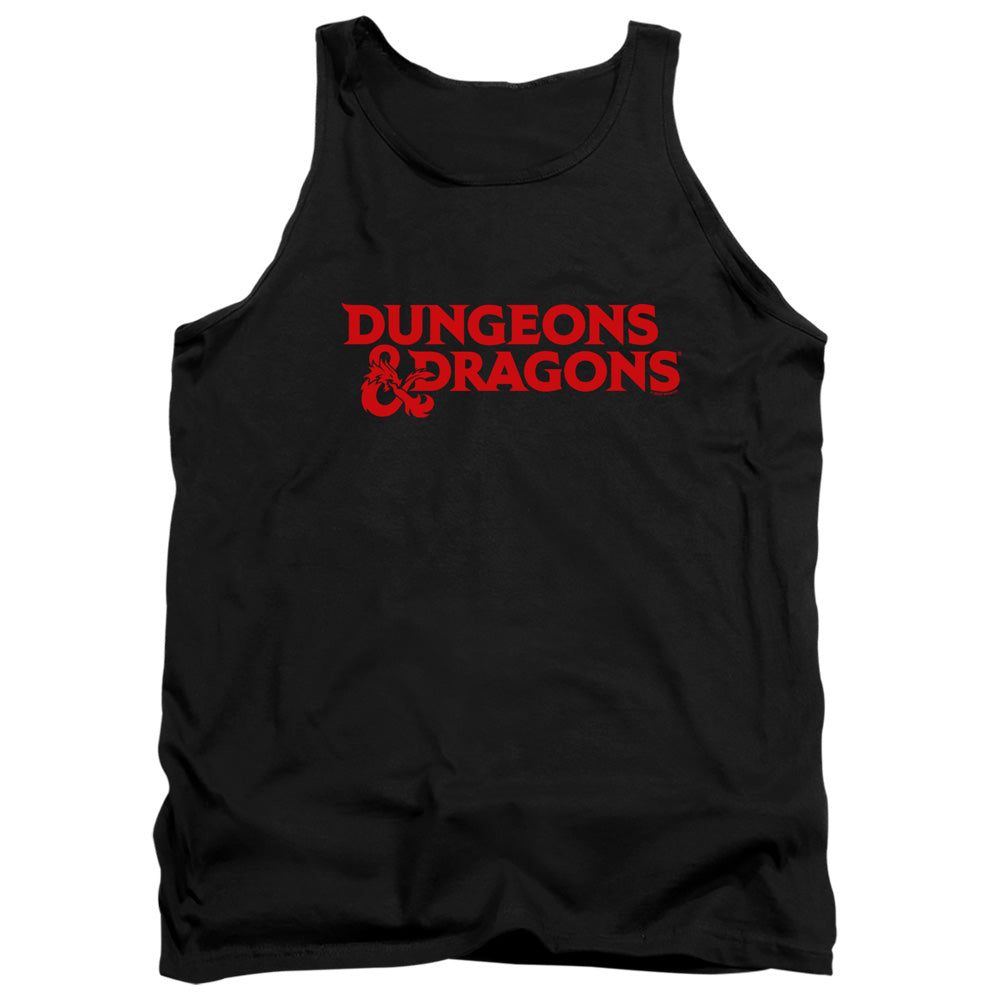 Dungeons And Dragons Type Logo Mens Tank Top Shirt Black Officially Licensed