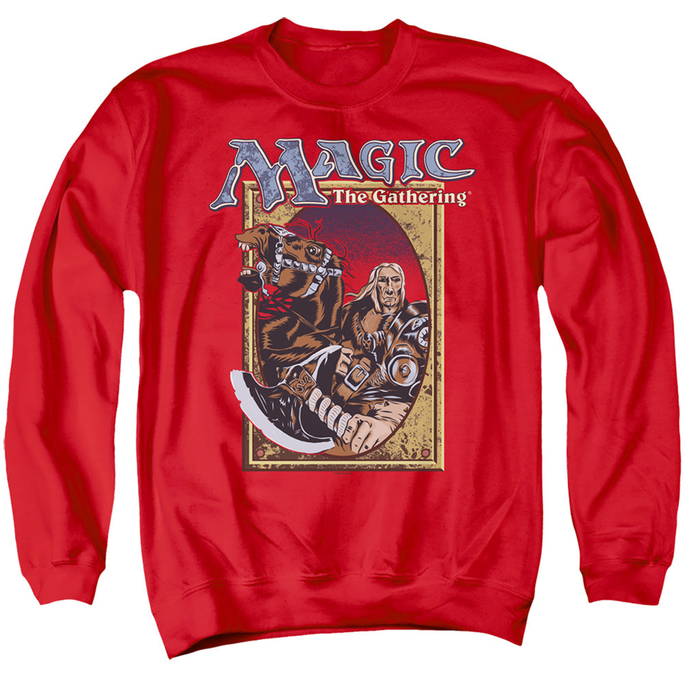 Magic The Gathering Fifth Edition Deck Art Mens Crewneck Sweatshirt Red Officially Licensed