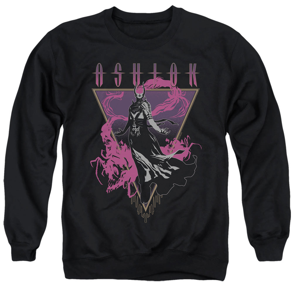 Magic The Gathering Ashiok Mens Crewneck Sweatshirt Black Officially Licensed