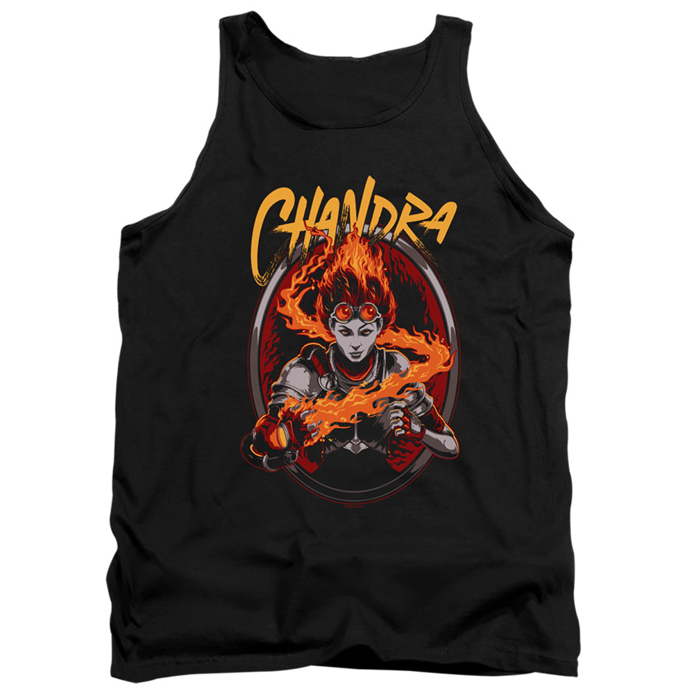 Magic The Gathering Chandra Mens Tank Top Shirt Black Officially Licensed