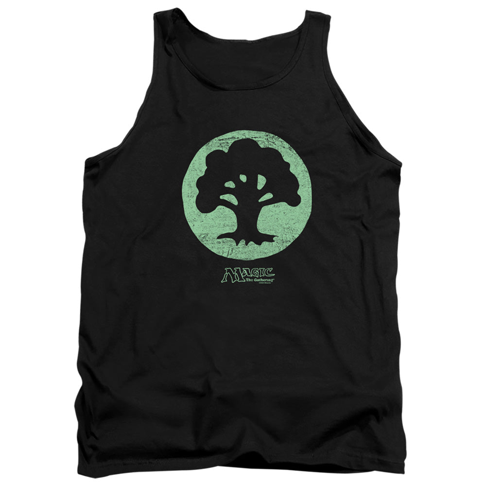 Magic The Gathering Green Symbol Mens Tank Top Shirt Black Officially Licensed