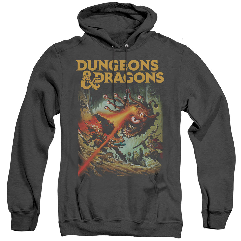 Dungeons And Dragons Beholder Strike Heather Mens Hoodie Black Officially Licensed