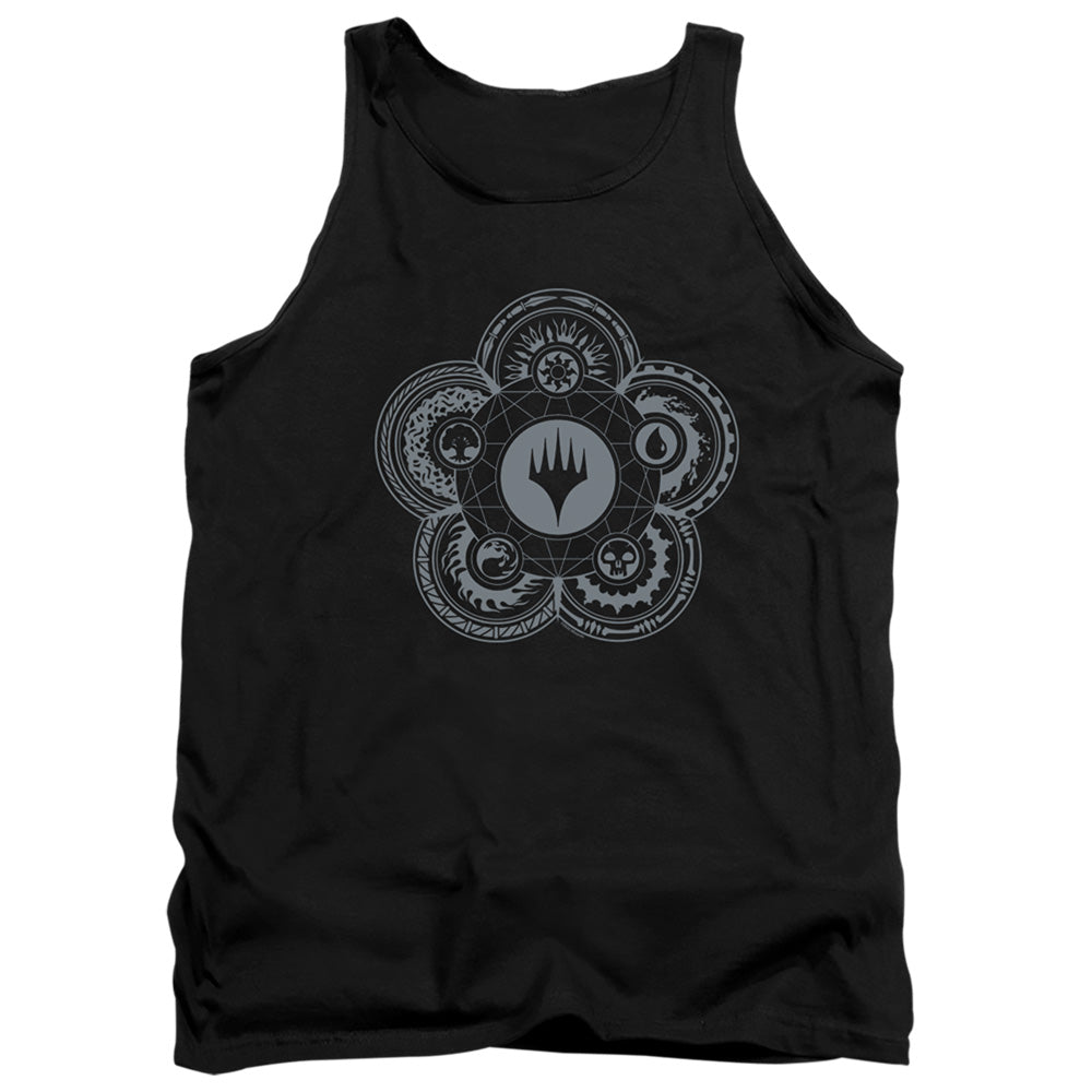 Magic The Gathering Icon Glyph Mens Tank Top Shirt Black Officially Licensed