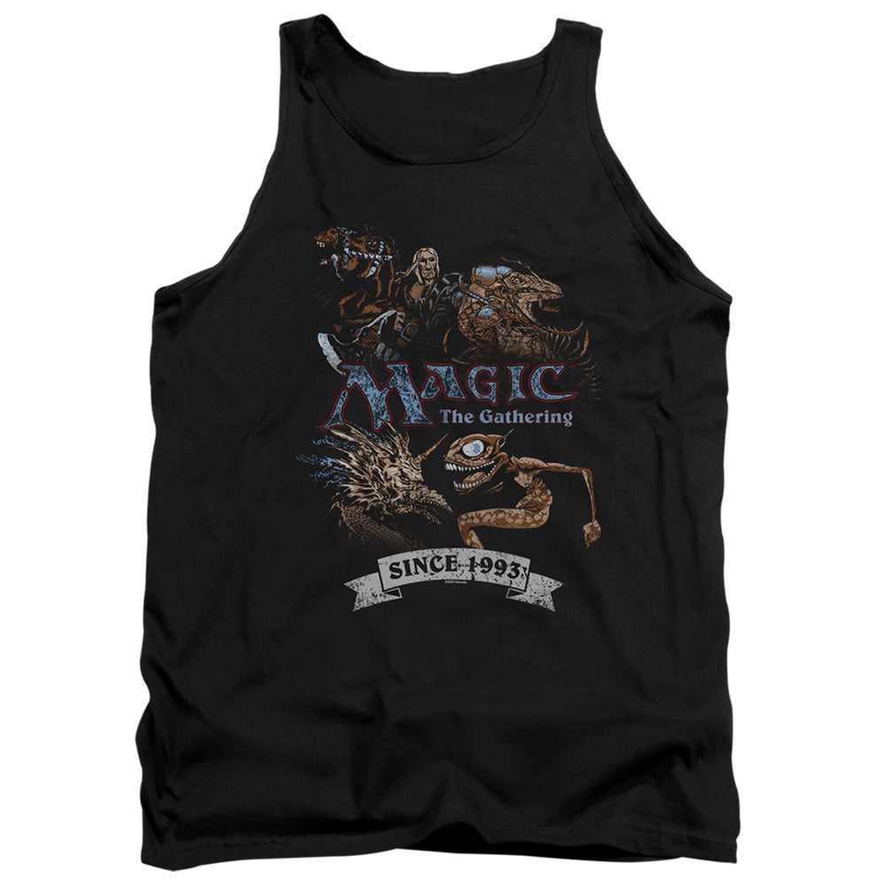 Magic The Gathering Four Pack Retro Mens Tank Top Shirt Black Officially Licensed