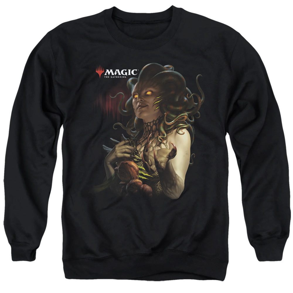 Magic The Gathering Vraska Queen Of Golgari Mens Crewneck Sweatshirt Black Officially Licensed