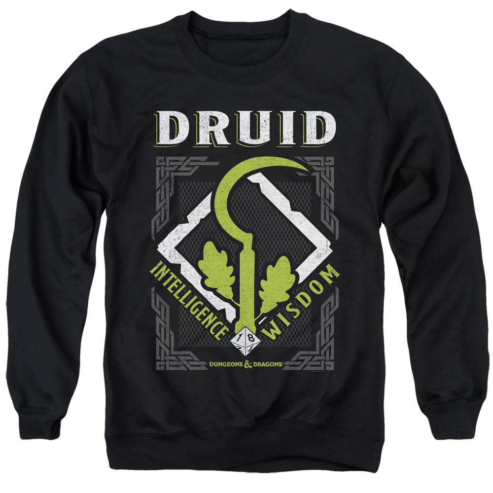 Dungeons And Dragons Druid Mens Crewneck Sweatshirt Black Officially Licensed