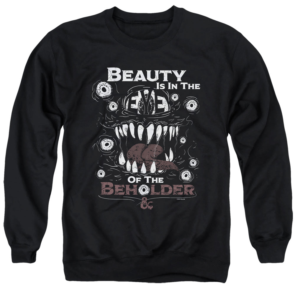 Dungeons And Dragons Eye Of The Beholder Mens Crewneck Sweatshirt Black Officially Licensed