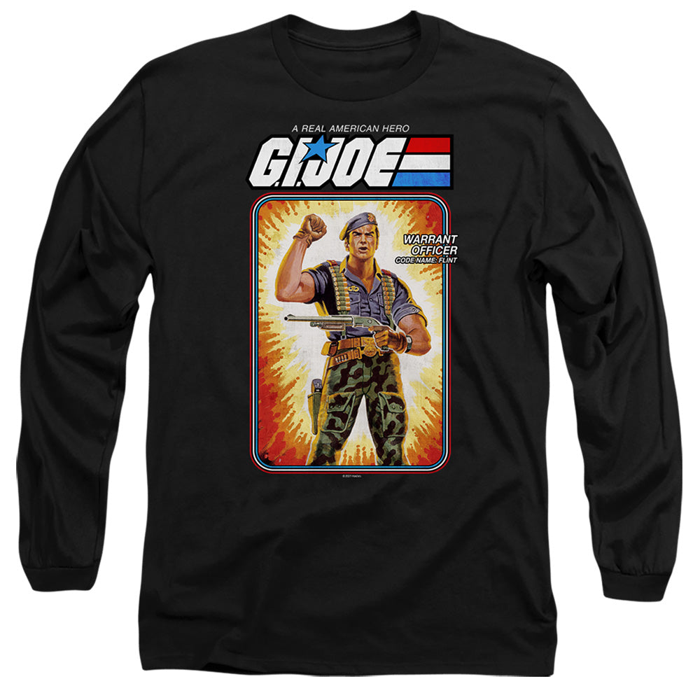 G.I. Joe Flint Card Mens Long Sleeve Shirt Black Officially Licensed