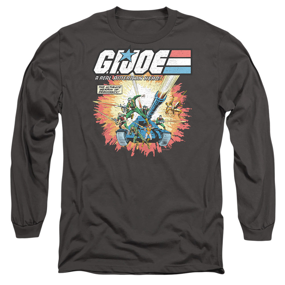 G.I. Joe Real American Hero Mens Long Sleeve Shirt Charcoal Officially Licensed