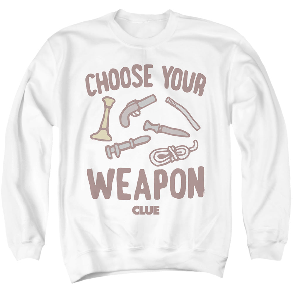 Hasbro The Colonel Mustard Mens Crewneck Sweatshirt White Officially Licensed