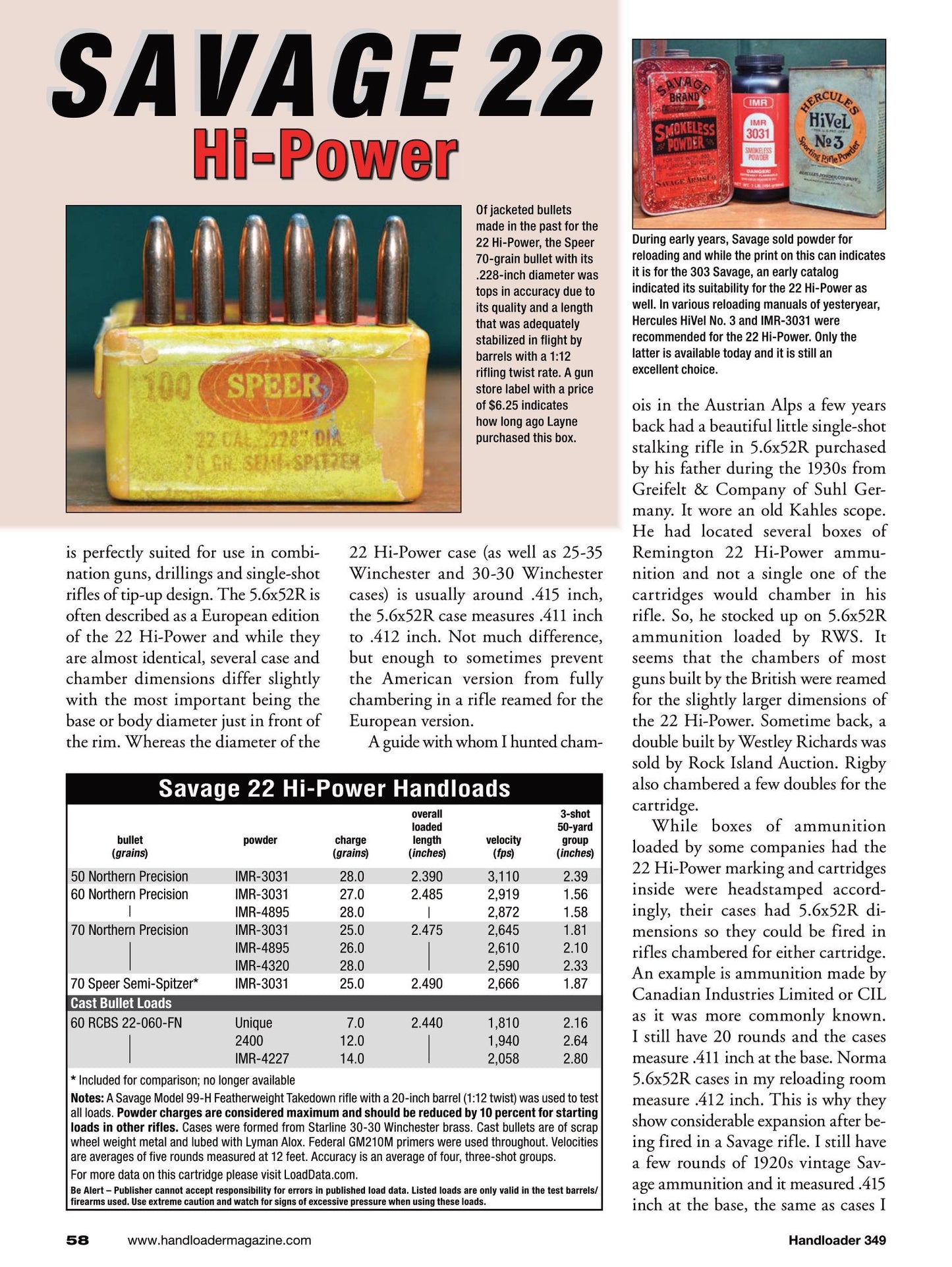 Handloader April 2024 - The Ammunition Reloading Journal: 44 Magnum With Over 200 Loads, The 6mm Bench Rest Ackley, The Lee Loader, Cartridge Case Prep & More!