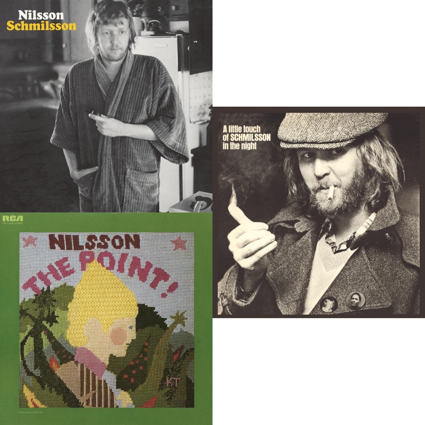 Harry Nilsson - Point & Nilsson Schmilsson & Little Touch Of - CD Bundle