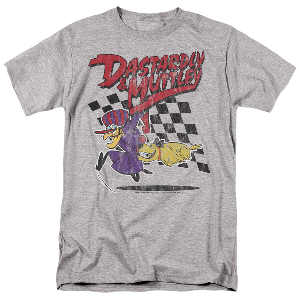 Wacky Races Dastardly & Muttley 1 Mens T Shirt Athletic Heather Officially Licensed