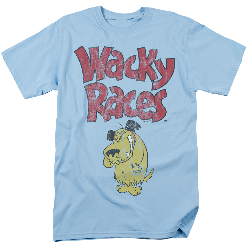 Wacky Races Muttley 2 Mens T Shirt Light Blue Officially Licensed