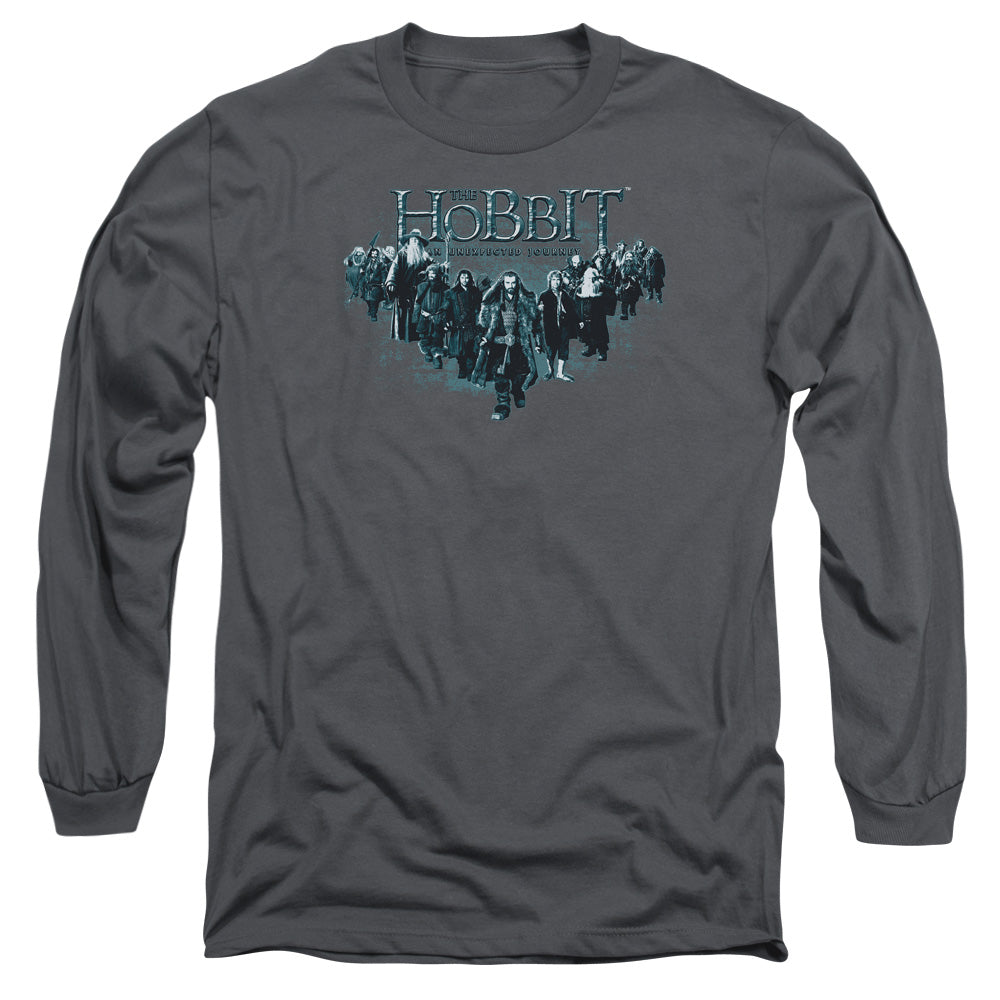 The Hobbit Thorin And Company Mens Long Sleeve Shirt Charcoal Officially Licensed