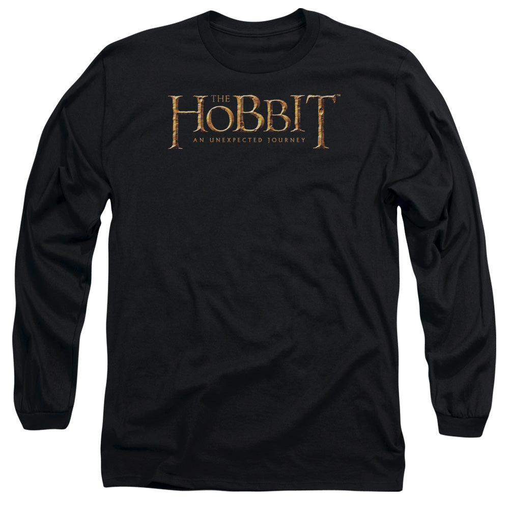 The Hobbit Logo Mens Long Sleeve Shirt Black Officially Licensed