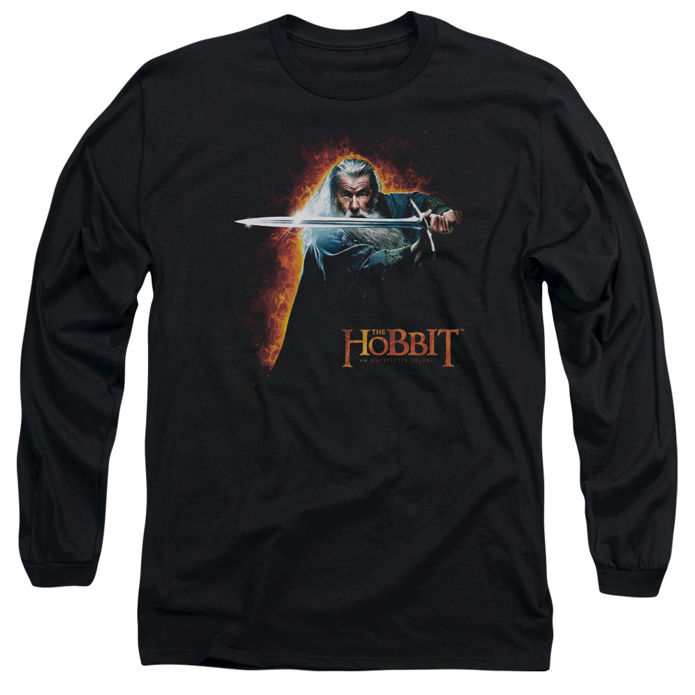 The Hobbit Secret Fire Mens Long Sleeve Shirt Black Officially Licensed
