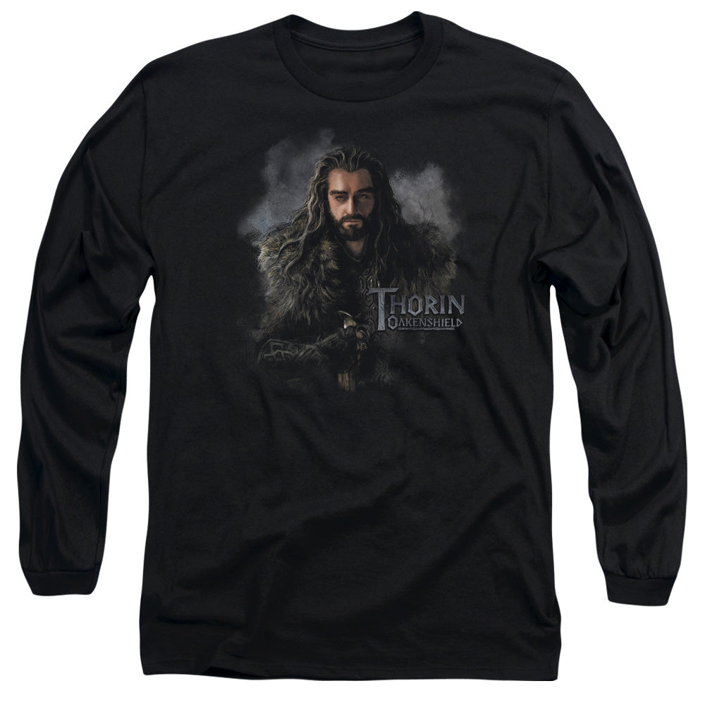 The Hobbit Thorin Oakenshield Mens Long Sleeve Shirt Black Officially Licensed