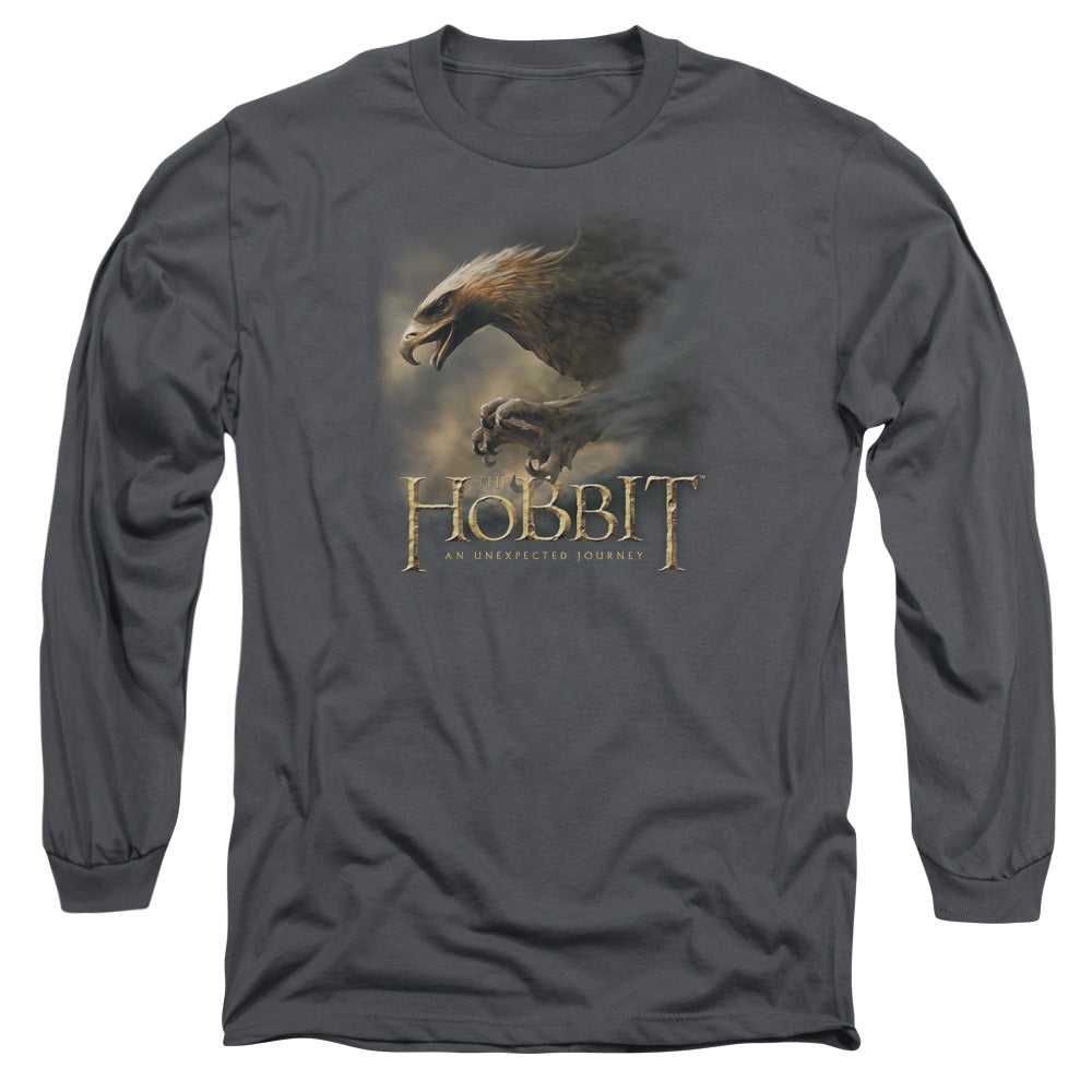 The Hobbit Great Eagle Mens Long Sleeve Shirt Charcoal Officially Licensed