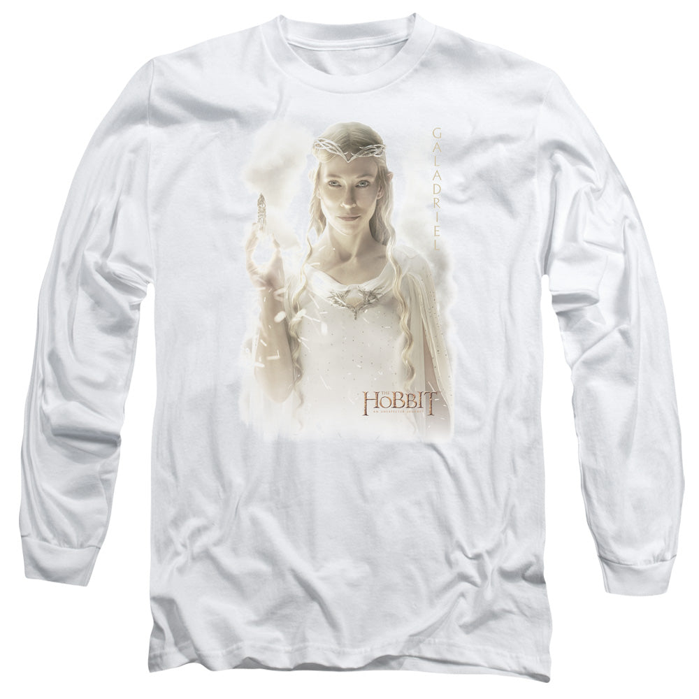 Hobbit Galadriel Mens Long Sleeve Shirt White Officially Licensed