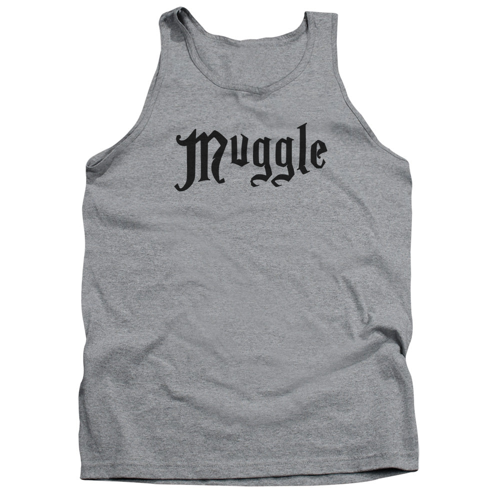 Harry Potter Muggle Mens Tank Top Shirt Athletic Heather Officially Licensed
