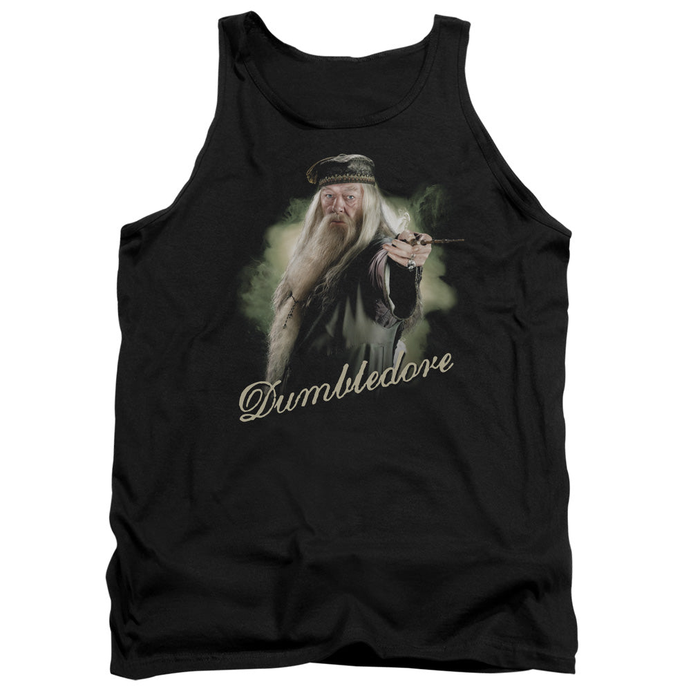 Harry Potter Dumbledore Wand Mens Tank Top Shirt Black Officially Licensed