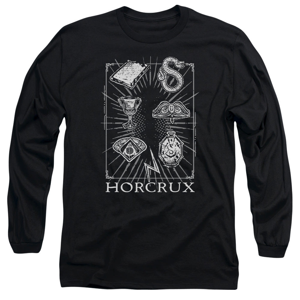 Harry Potter Horcrux Symbols Mens Long Sleeve Shirt Black Officially Licensed Officially Licensed