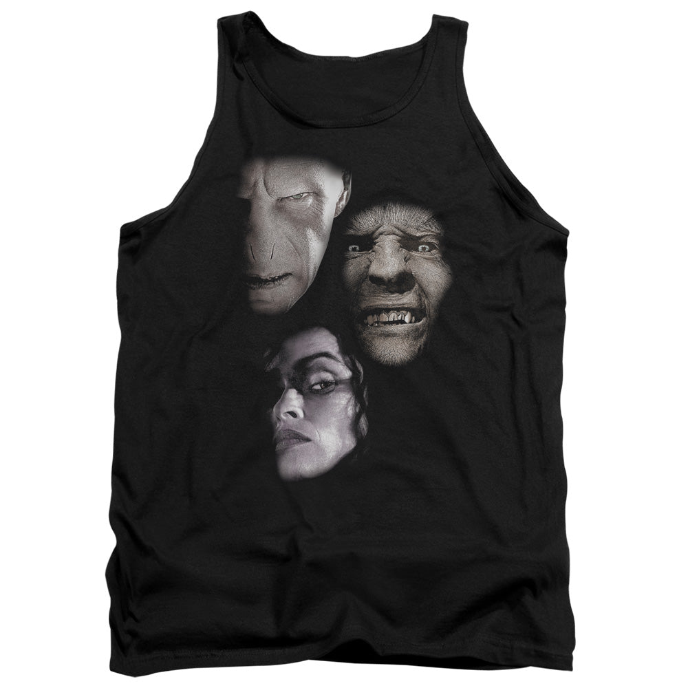 Harry Potter Villian Heads Mens Tank Top Shirt Black Officially Licensed