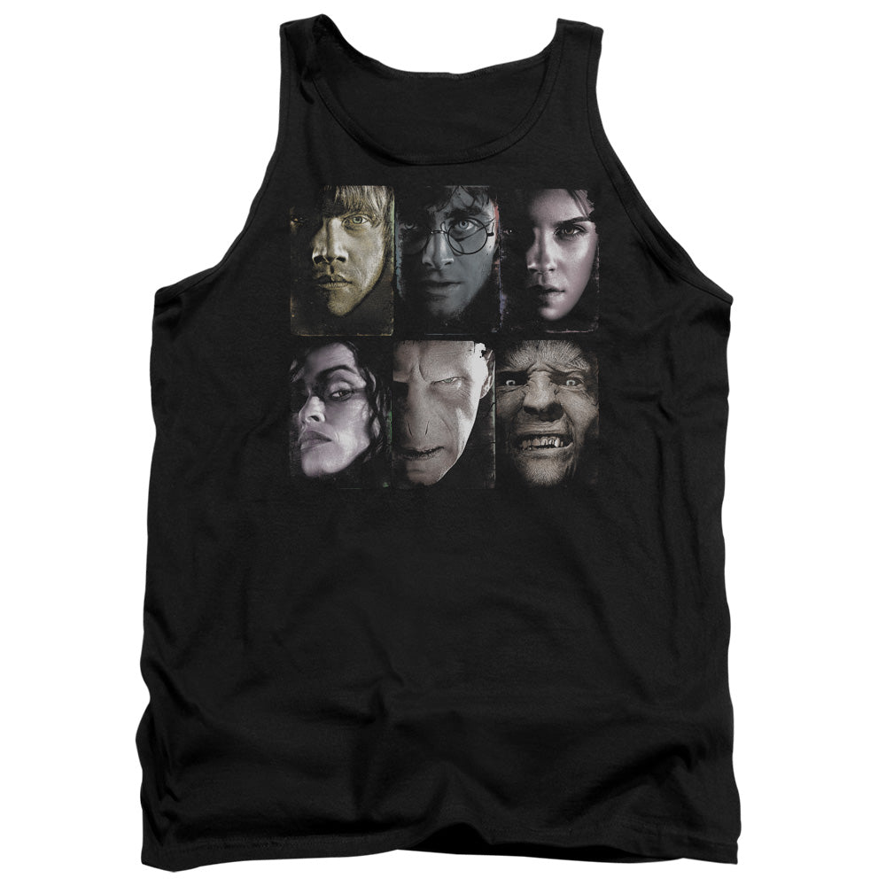 Harry Potter Horizontal Heads Mens Tank Top Shirt Black Officially Licensed