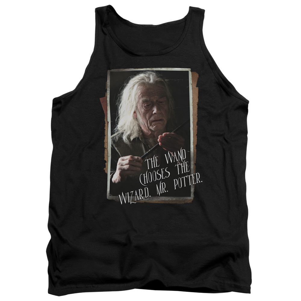 Harry Potter Olivander Mens Tank Top Shirt Black Officially Licensed