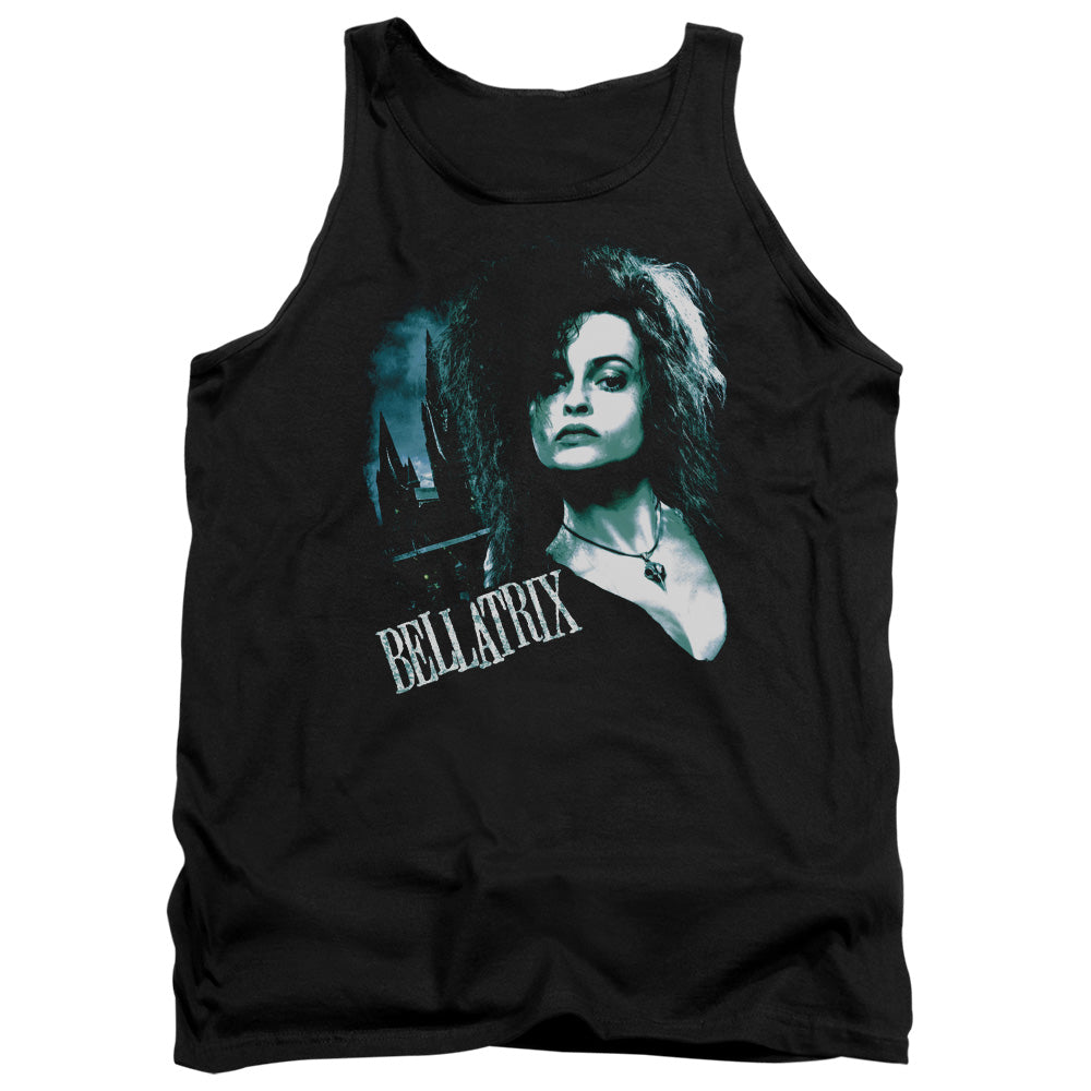 Harry Potter Bellatrix Closeup Mens Tank Top Shirt Black Officially Licensed