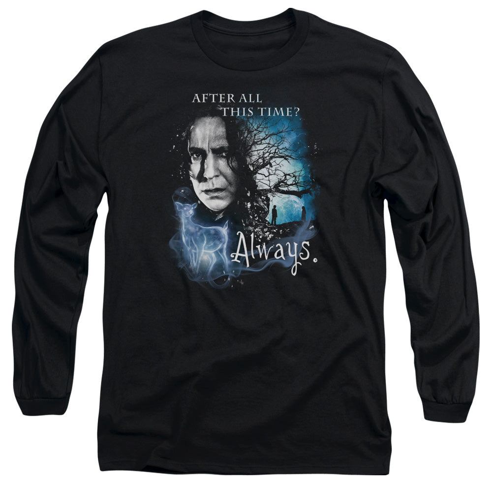 Harry Potter Always Mens Long Sleeve Shirt Black Officially Licensed Officially Licensed