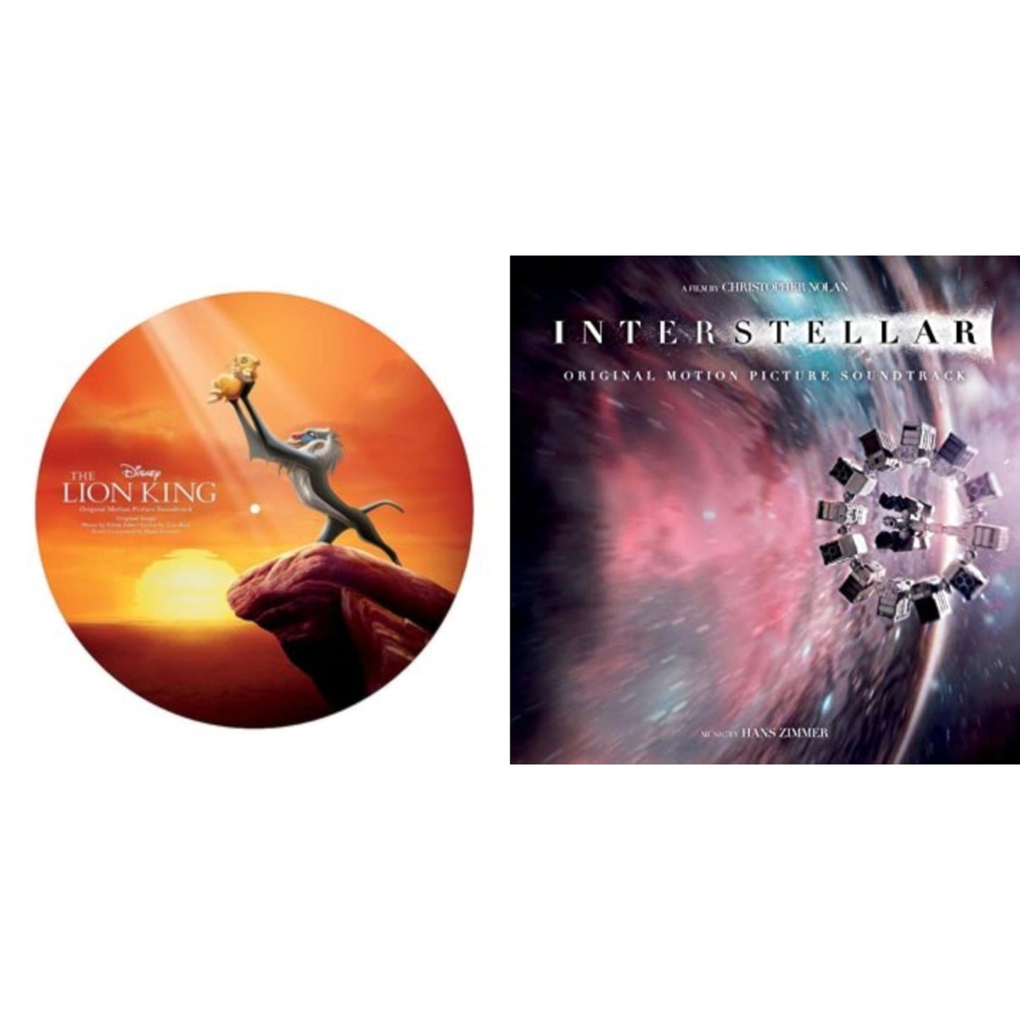 Hans Zimmer - Lion King Ost (Picture Disc) & Interstellar Ost - LP Vinyl Bundle