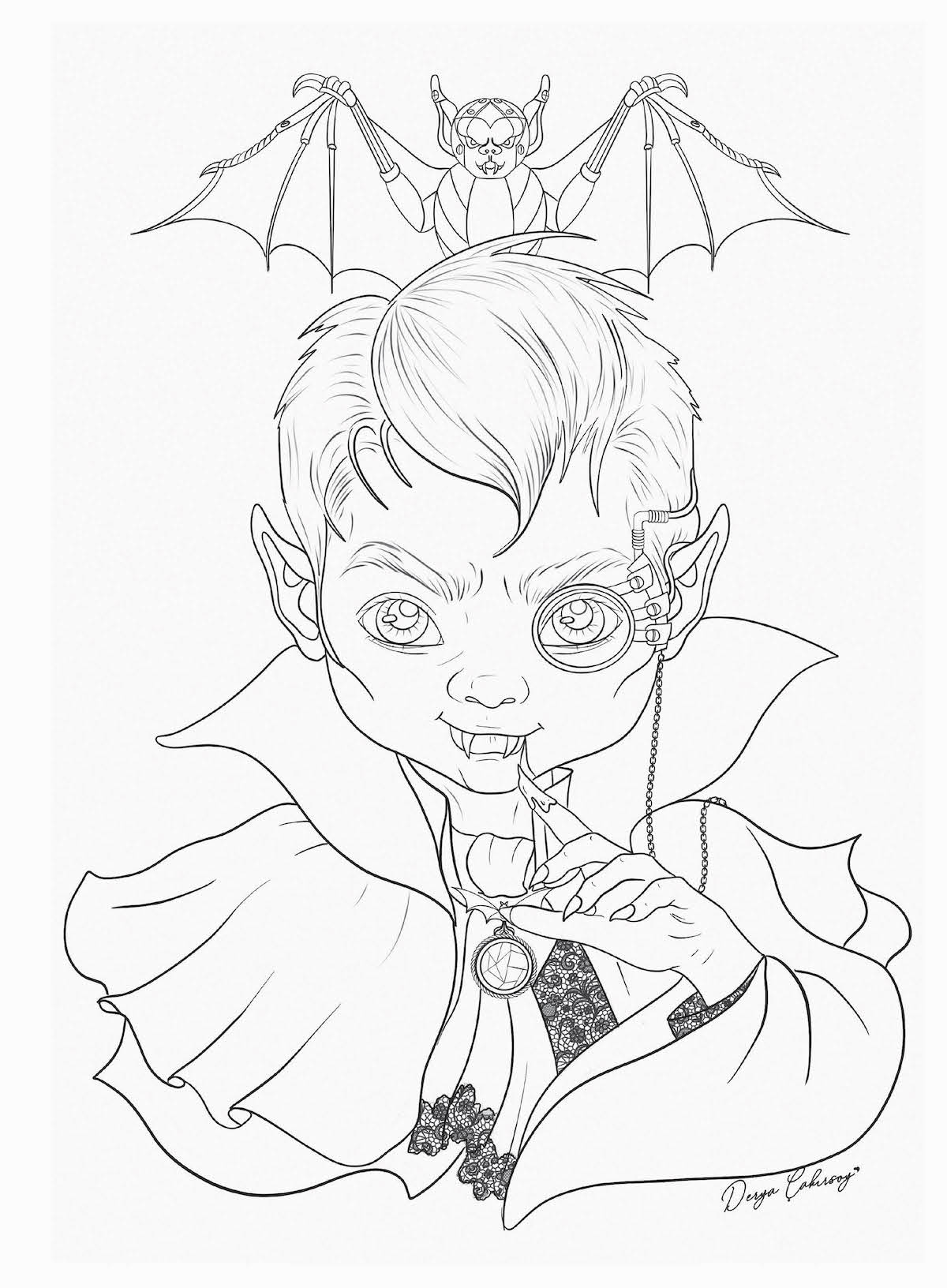 Coloring Heaven - Halloween Special Featuring 32 Spooky-Cute & Devilishly Dark Halloween Designs Coloring Book