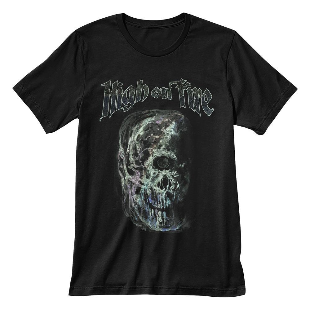 High On Fire Skull Mens T Shirt