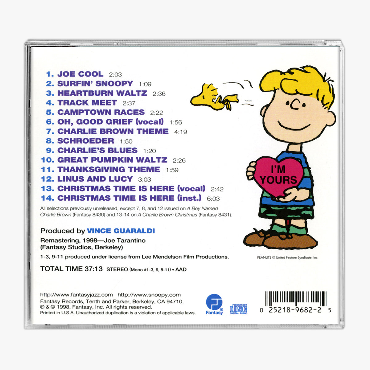 Charlie Brown's Holiday Hits Music CD