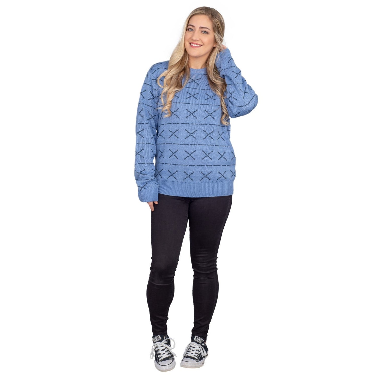 Funny Horse Man TV Show Unisex Ugly Christmas Sweater