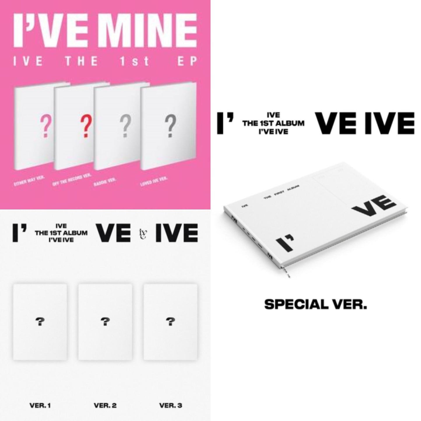Ive - I've Ive: Vol.1 & I've Ive (Volume 1/Special Version) & I've Mine 1St Ep - CD Bundle