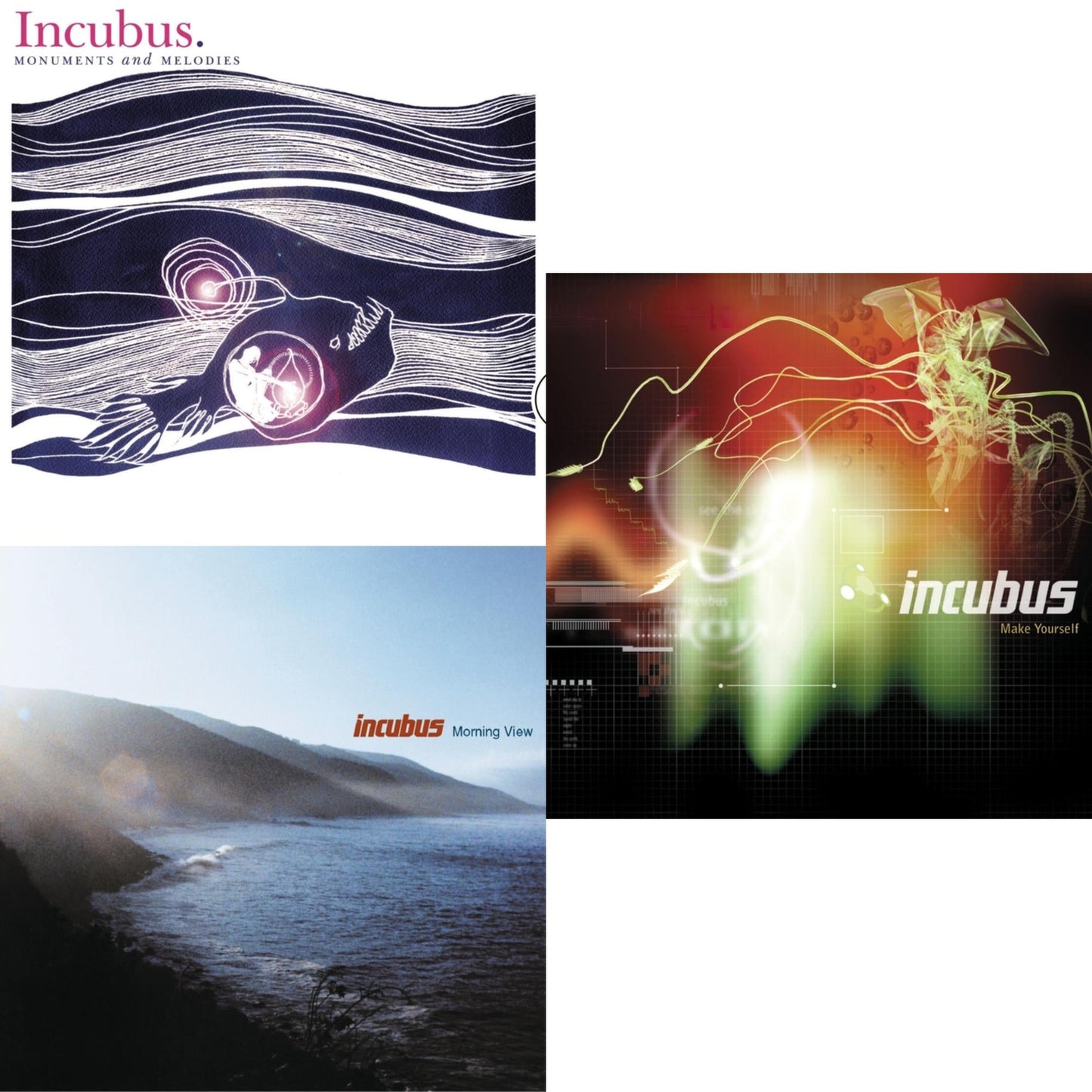 Incubus - Make Yourself & Morning View & Monuments And Melodies - CD Bundle