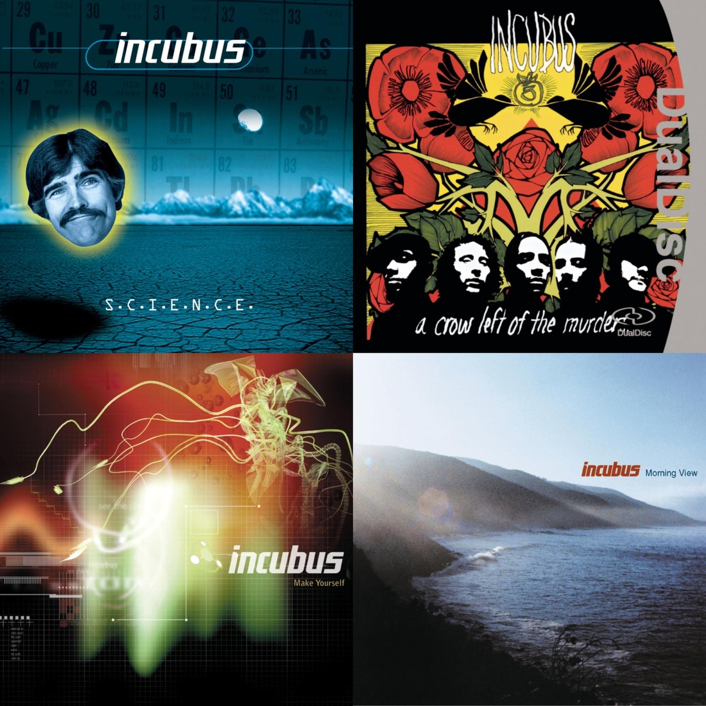 Incubus - S.C.I.E.N.C.E. & Crow Left Of The Murder & Make Yourself & Morning View - CD Bundle