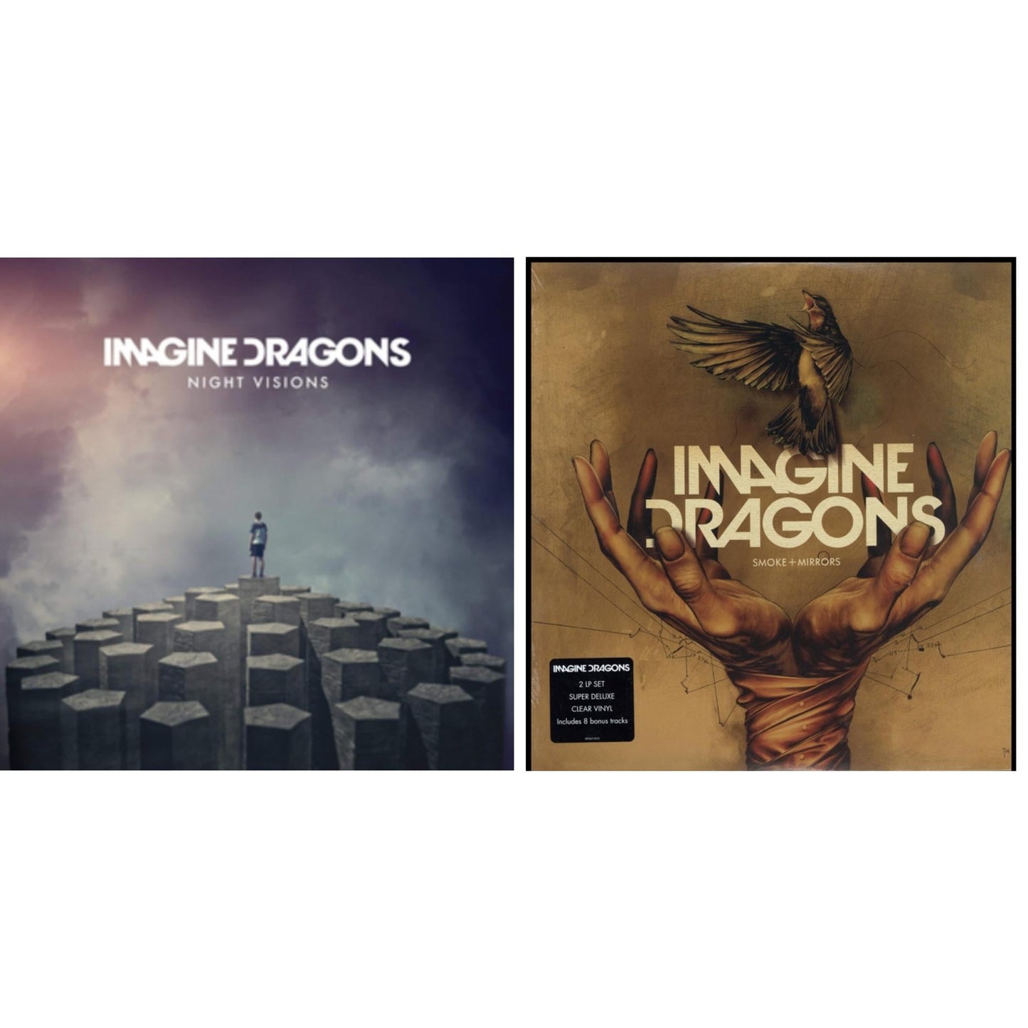 Imagine Dragons - Night Visions & Smoke + Mirrors (Deluxe Edition) - LP Vinyl Bundle