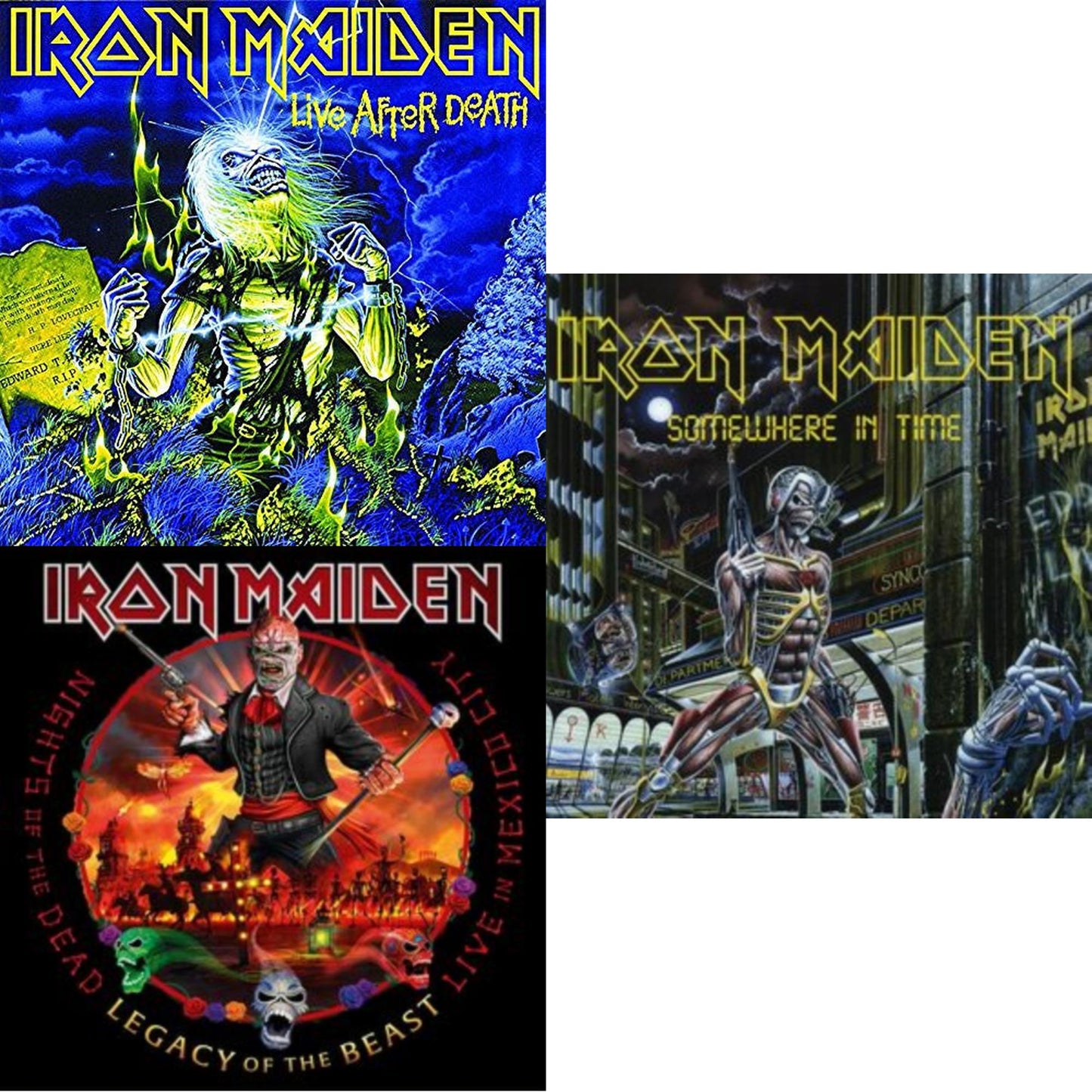 Iron Maiden - Nights Of The Dead, Legacy Of The Beast: Live In Mexico City (X) (3LP/180G) & Somewhere In Time & Live After Death